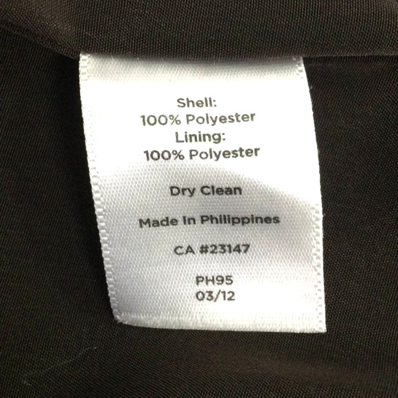 Talbots Petite Boat Neck Elbow Sleeve Burnt Orange Paisley Tie Midi Dress 12P - Picture 7 of 15